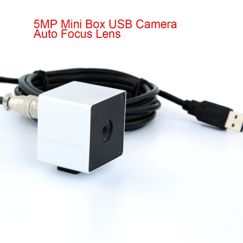 ELP 60degree Autofocus camera usb 5MP OV5640 CMOS Coloe Webcam with aluminum enclouse housing for surveillance video system